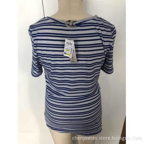 Twill stitching a short-sleeved dress
